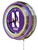 15" Northwestern University Clock w/ Double Neon Ring Image