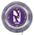 15" Northwestern University Clock w/ Double Neon Ring Image 1