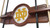 Notre Dame (ND) Cue Rack w/ Officially Licensed Team Logo (Chardonnay) Image