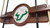 University of South Florida Cue Rack w/ Officially Licensed Team Logo (Chardonnay) Image