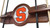Syracuse University Cue Rack w/ Officially Licensed Team Logo (Chardonnay) Image