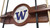 University of Washington Cue Rack w/ Officially Licensed Team Logo (Chardonnay) Image
