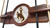 University of Wyoming Cue Rack w/ Officially Licensed Team Logo (Chardonnay) Image