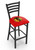 Chicago Blackhawks 'Red' Bar Stool - L004 Stationary Seat Image 1