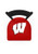 Wisconsin Badgers W Bar Stool - L004 Stationary Seat Image