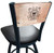 U.S. Coast Guard Bar Stool - L038 Vinyl Seat Engraved Back Image 1