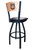 Georgia Bulldogs Bar Stool - L038 Vinyl Seat Engraved Back Image