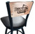 Illinois State Redbirds Bar Stool - L038 Vinyl Seat Engraved Image 1