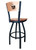 Kansas Jayhawks Bar Stool - L038 Engraved Logo Image