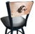 Southern Illinois Salukis Bar Stool - L038 Vinyl Seat Engraved Image 1