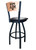 Texas A&M Aggies Bar Stool - L038 Vinyl Seat Engraved Back Image