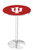 Indiana University L214 Pub Table w/ Chrome Base Image 1