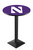 Northwestern University L217 Pub Table w/ Black Base