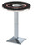 University of Georgia L217 Pub Table "Script G" w/ Chrome Base Image 1