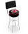 New Jersey Bar Stool w/ Devils Logo Swivel Seat - L7C4 Image 1