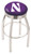 Northwestern Bar Stool w/ Wildcats Logo Swivel Seat - L8C3C Image 1