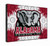 Alabama Canvas Art w/ Crimson Tide Logo Print Image