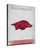 Arkansas Canvas Art w/ Razorbacks Logo Print