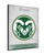 Colorado State Canvas Art w/ Rams Logo Print