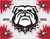 Georgia Canvas Art w/ Bulldogs Logo Print Image 1