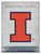 Illinois Canvas Art w/ Fighting Illini Logo
