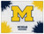 Michigan Canvas Art w/ Wolverines Logo Print Image 1