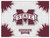 Mississippi State Canvas Art w/ Bulldogs Logo Print Image 1