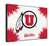 Utah Canvas Art w/ Utes Logo Print Image
