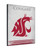 Washington State Canvas Art w/ Cougars Logo Print