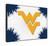 West Virginia Canvas Art w/ Mountaineers Logo Print Image