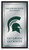 Michigan State Spartans Mirror - Fight Song Wood Frame