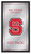 NC State Wolfpack Mirror - Fight Song Wood Frame