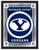 Brigham Young Mirror w/ Cougars Logo - Wood Frame Image 1