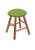 Vanity Stool - Oak Smooth Legs, Medium Finish, Canter Kiwi Green Seat Image 1