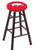 Wood Bar Stool w/ "University of Arkansas" Logo Seat Image 1