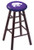 Wood Bar Stool w/ "Kansas State University" Logo Seat Image 1