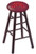 Wood Bar Stool w/ "University of Minnesota" Logo Seat Image 1