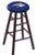 Wood Bar Stool w/ "Montana State University" Logo Seat Image 1