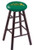 Wood Bar Stool w/ "North Dakota State University Green" Logo Seat Image 1