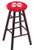 Wood Bar Stool w/ "University of Nebraska" Logo Seat Image 1