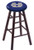 Wood Bar Stool w/ "Utah State University" Logo Seat Image 1