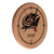 Columbus Blue Jackets Solid Wood Engraved Clock Image 1