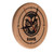 Colorado State University Solid Wood Engraved Clock Image 1