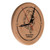 Ferris State University Solid Wood Engraved Clock Image 1