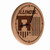 University of Illinois Solid Wood Engraved Clock Image 1