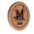 Miami University (OH) Solid Wood Engraved Clock Image 1