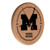 University of Michigan Solid Wood Engraved Clock Image 1