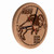 North Dakota State University Solid Wood Engraved Clock Image 1