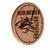University of New Mexico Solid Wood Engraved Clock Image 1