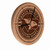 University of North Dakota Solid Wood Engraved Clock Image 1